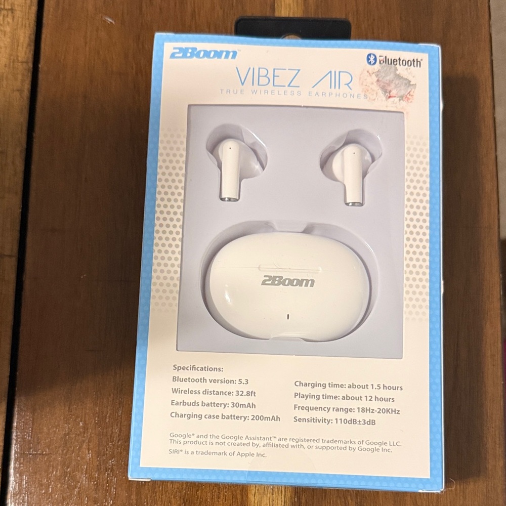 2Boom White Wireless Earbuds